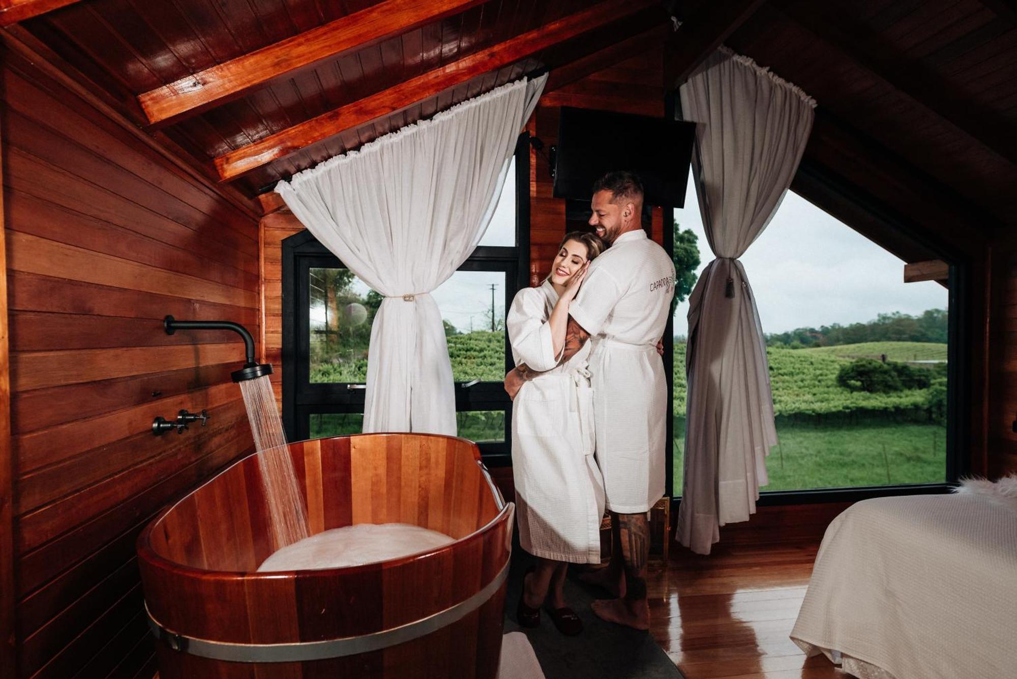 Capanna Del Vale - Um Refugio No Vale Dos Vinhedos Com Experiencia Exclusiva De Degustacao Na Vinicola Dom Candido เบงโต กองซัลเวส ภายนอก รูปภาพ